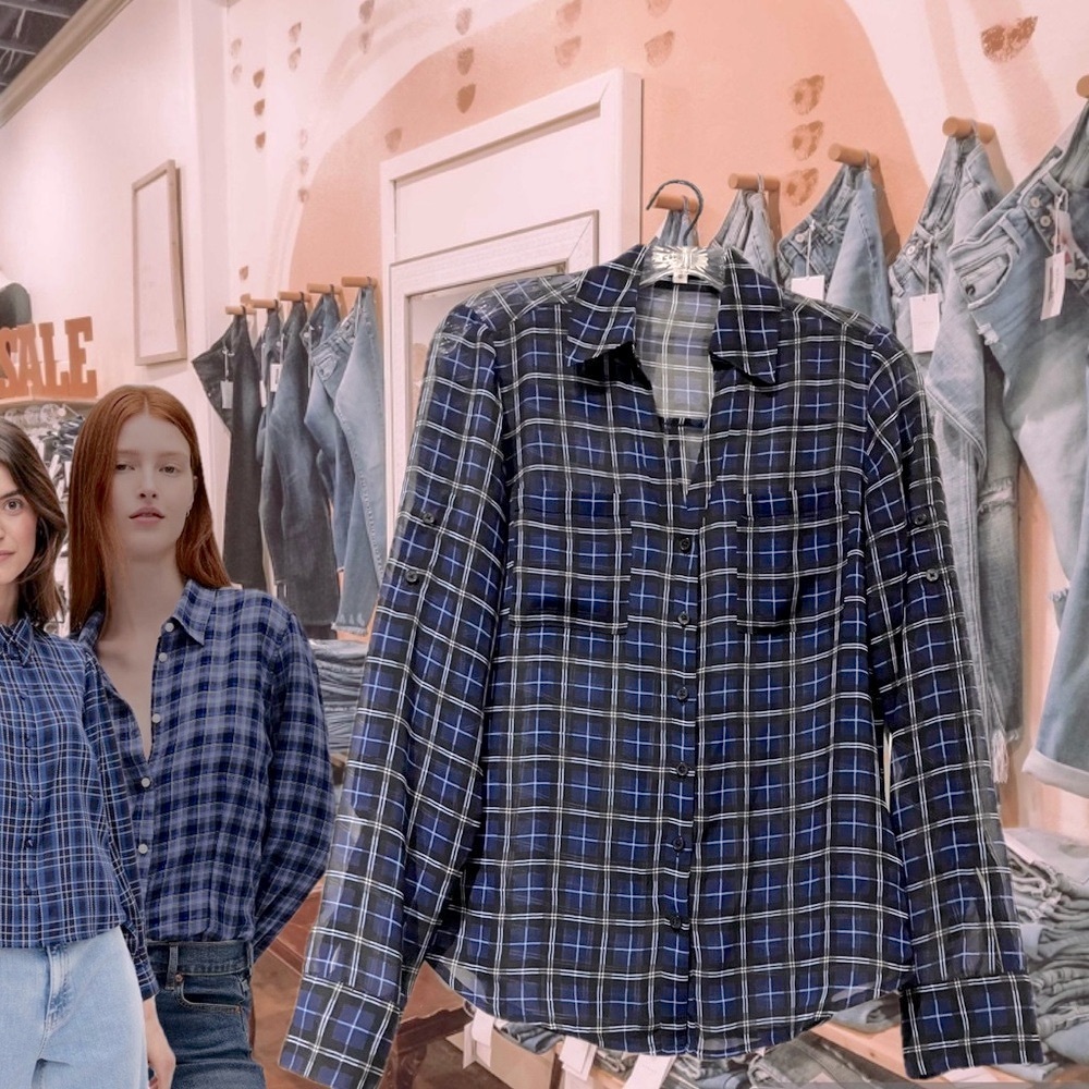 Portofino Semi Sheer Button-Up Shirt